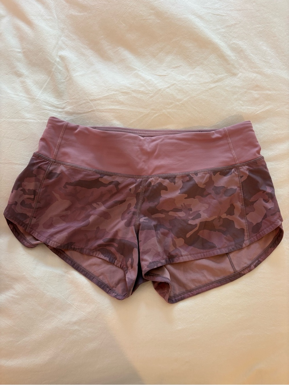 Women’s Lululemon Mauve Camo Running Shorts